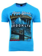 KOSZULKA T-SHIRT BROOKLYN BŁĘKITNA