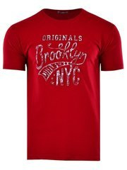 KOSZULKA T-SHIRT BROOKLYN CZERWONA DUŻA